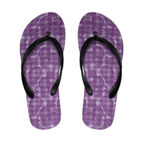 Poni Hawaii Breadfruit Palaka Motifs Flip Flops
