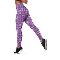 Poni Hawaii Breadfruit Palaka Motifs Leggings