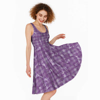 Poni Hawaii Breadfruit Palaka Motifs Midi Dress