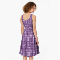 Poni Hawaii Breadfruit Palaka Motifs Midi Dress