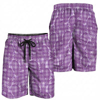 Poni Hawaii Breadfruit Palaka Motifs Shorts for Men