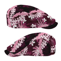 Puakenikeni Maile Lei Jeff Hat Frangipani Pink Tropical Leaves