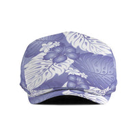 Purple Aloha Hawaii Jeff Hat Monstera Hibiscus Plumeria Seamless Vibes LT14 Purple - Polynesian Pride