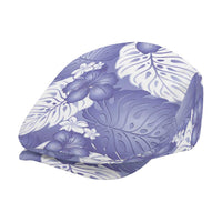 Purple Aloha Hawaii Jeff Hat Monstera Hibiscus Plumeria Seamless Vibes LT14 - Polynesian Pride