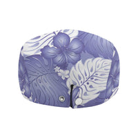 Purple Aloha Hawaii Jeff Hat Monstera Hibiscus Plumeria Seamless Vibes LT14 - Polynesian Pride