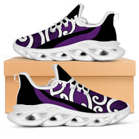 Purple Maori Koru New Zealand Clunky Sneakers LT14 Purple - Polynesian Pride
