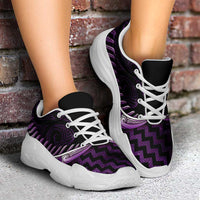 Purple Matariki New Zealand Chunky Sneakers Maori Poutama Galaxy Vibes