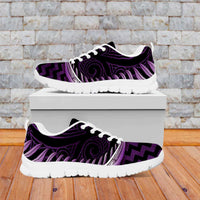 Purple Matariki New Zealand Sneakers Maori Poutama Galaxy Vibes