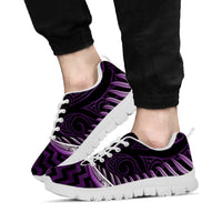 Purple Matariki New Zealand Sneakers Maori Poutama Galaxy Vibes