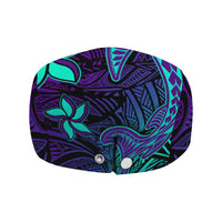 Purple Paradise Hawaiian Tribal Hammerhead Shark Jeff Hat LT14 - Polynesian Pride