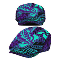 Purple Paradise Hawaiian Tribal Hammerhead Shark Jeff Hat LT14 - Polynesian Pride
