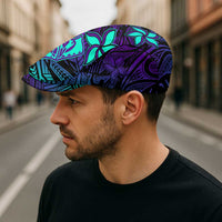 Purple Paradise Hawaiian Tribal Hammerhead Shark Jeff Hat LT14 - Polynesian Pride