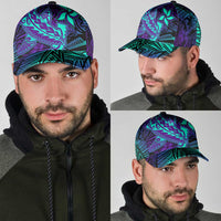 Purple Paradise Polynesian Classic Cap Hawaiian Tribal Hammerhead Shark LT14