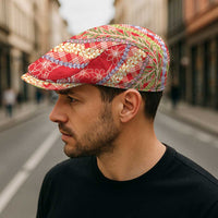 Red Palaka Hawaii Leis Jeff Hat Hawaiian-plaid Elegant Tropical Vibes - Polynesian Pride