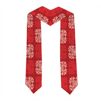 Red Palaka Quilt Hawaii Graduation Stole Traditional Hawaii-plaid Pattern LT14 - Polynesian Pride