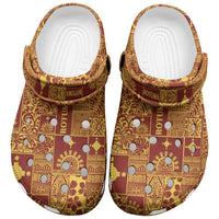 Rotuma Faiakse'ea 'e Kirisimasi Clogs Shoes Pacific Patchwork Xmas Vibes - Polynesian Pride