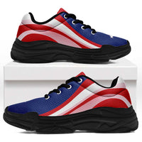 Samoa Chunky Sneakers Flag-Inspired Curve Style