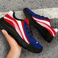 Samoa Chunky Sneakers Flag-Inspired Curve Style