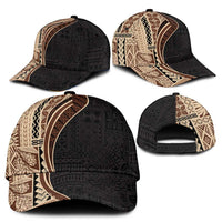 Samoa Siapo Tapa Pattern Half Style Classic Cap Beige Color LT03