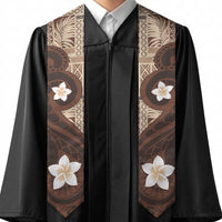 Samoa Teuila Graduation Stole Samoan Siapo Pattern Brown Version LT05 - Polynesian Pride