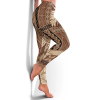 Samoa Women's Day Leggings Tiale Flower Mix Siapo Tapa LT7