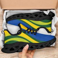 Solomon Islands Clunky Sneakers Flag-Inspired Curve Style