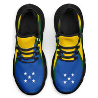 Solomon Islands Clunky Sneakers Flag-Inspired Curve Style