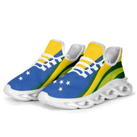 Solomon Islands Clunky Sneakers Flag-Inspired Curve Style