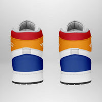 Tahiti High Sneakers AJ1 Coat Of Arms Flag Inspired