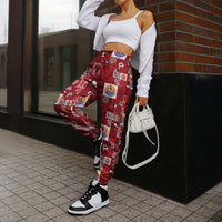 Tahiti Oaoa I Teie Noera Jogger Pants Pacific Patchwork Xmas Vibes - Polynesian Pride