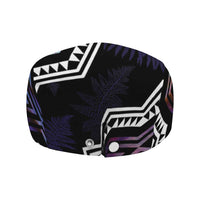 Taniko Aotearoa Mix Paua Shell Jeff Hat Niho Taniwha Lilac Glitter - Polynesian Pride