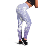 Tiare Tahiti Leggings Purple Polynesia Motifs - Polynesian Pride