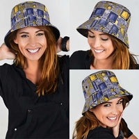 Tokelau Manuia te Kilihimahi Bucket Hat Pacific Patchwork Xmas Vibes - Polynesian Pride