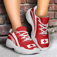 Tonga Chunky Sneakers Flag-Inspired Curve Style