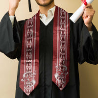 Tonga Language Week Graduation Stole Malo e Lelei Kupesi Ngatu Pattern