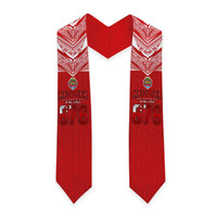 Tonga Rugby Graduation Stole Ngatu Motifs and Pacific Patterns