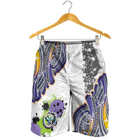 Traditional Art Hawaiian Kakau Tattoos Shorts for Men Graffiti Style LT03 - Polynesian Pride