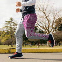 Traditional Polynesian Art Tattoos Jogger Pants Pink Color - Polynesian Pride