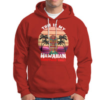 This Is My Hawaiian Christmas Shirt Retro Tropical Xmas Hawaii Tiki Hoodie TS02 Red - Polynesian Pride