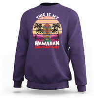 This Is My Hawaiian Christmas Shirt Retro Tropical Xmas Hawaii Tiki Sweatshirt TS02 Purple - Polynesian Pride