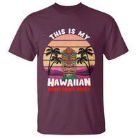 This Is My Hawaiian Christmas Shirt Retro Tropical Xmas Hawaii Tiki T Shirt TS02 Maroon - Polynesian Pride