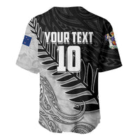 Personalized New Zealand Football Baseball Jersey Kiwi Mascot with Silver Fern - Maori Tribal Tattoo Art