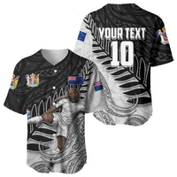 Personalized New Zealand Football Baseball Jersey Kiwi Mascot with Silver Fern - Maori Tribal Tattoo Art