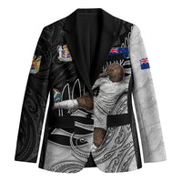 Personalized New Zealand Football Blazer Kiwi Mascot with Silver Fern - Maori Tribal Tattoo Art