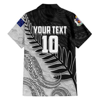Personalized New Zealand Football Hawaiian Shirt Kiwi Mascot with Silver Fern - Maori Tribal Tattoo Art