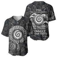 Hawaiian Piko Baseball Jersey Cultural Anchor Connect Your Roots Ocean Waves