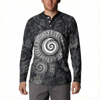 Hawaiian Piko Button Sweatshirt Cultural Anchor Connect Your Roots Ocean Waves