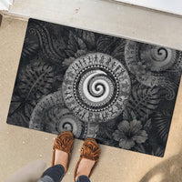Hawaiian Piko Rubber Doormat Cultural Anchor Connect Your Roots Ocean Waves