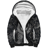 Hawaiian Piko Sherpa Hoodie Cultural Anchor Connect Your Roots Ocean Waves