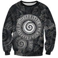 Hawaiian Piko Sweatshirt Cultural Anchor Connect Your Roots Ocean Waves